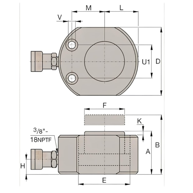 Cilindro de Aço Ultra Baixo 20 Toneladas 11mm 51X63mm CUB20011 BOVENAU-84e1ce90-ff37-44f3-841a-82798e253380