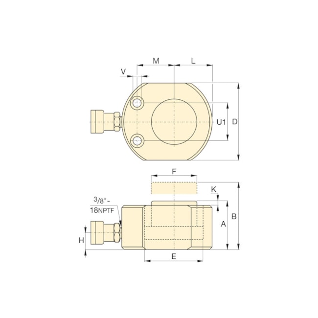 Cilindro Hidráulico 20 Toneladas Curso 11 mm Simples Ação RSM200 ENERPAC-e43565a4-4a75-429e-8872-c8408f26a0c2