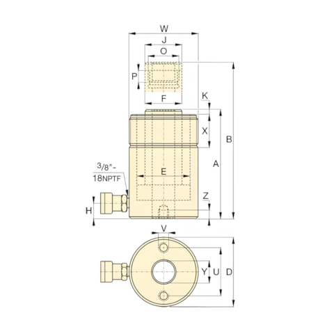 Cilindro Hidráulico 20TON Simples Ação 155X306MM RCH206 ENERPAC-518e621c-1b22-40ad-97cb-e934becd5286