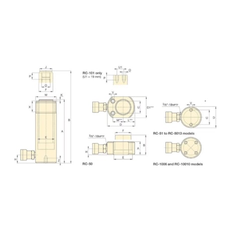 Cilindro Hidráulico 5 Toneladas Curso 127mm Simples Ação RC55 ENERPAC-14b3e317-9560-4ca5-b3f5-467d14292ecc