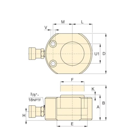 Cilindro Hidráulico 75 TON Simples Ação 16x79mm RSM750 ENERPAC-6b4f9f28-f34f-4258-abeb-1eca3fda09c2