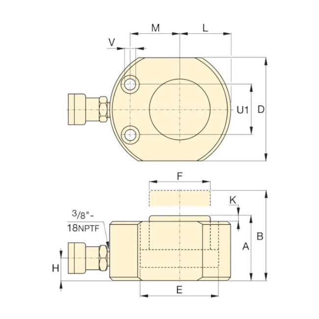 Cilindro Hidráulico Compacto 10 Toneladas Curso 11mm Simples Ação RSM-100 ENERPAC-ae1d6c00-655c-474f-af0c-c4cbbdfa1413
