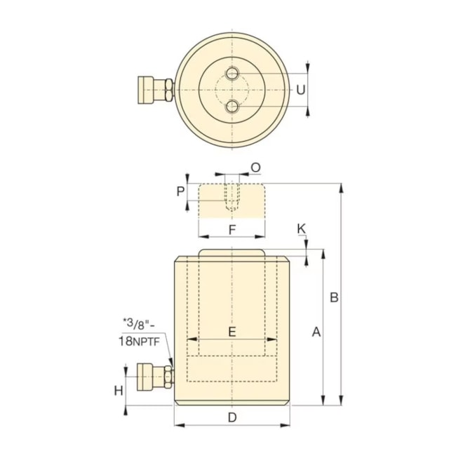 Cilindro Hidráulico Compacto 20 Toneladas Curso 45mm Simples Ação RCS201 ENERPAC-a6bb3d8d-dc2c-4ba5-8a7c-f530831cf198