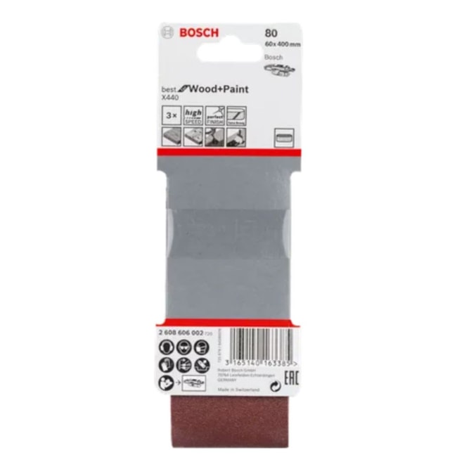 Cinta de Lixa Madeira 400x60mm Gr 80 3275 com 3 Peças 2608606002 BOSCH-8c5447b8-8b03-4f2e-9911-23e5b1e8e08d