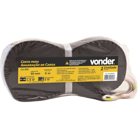 Cinta para Amarração de Carga 3,00 tf/1,50 tf com 9,0 M 8014500930 VONDER-1a93623f-3410-4ef0-98cd-742d3c418aa1