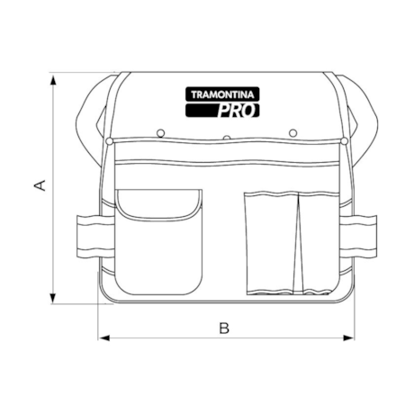 Cinta para Ferramentas com 8 Bolsos 44952/420 TRAMONTINA PRO-a741b3c5-b92e-45e4-89d8-877ab7e7a53e