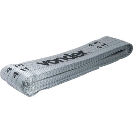 Cinta Plana sem fim (tipo anel) para Elevação de Cargas 7:1 4,0 M 4 tf Cinza 8014404120 VONDER-7f084a1a-8990-4df6-978c-de5f4a63b164