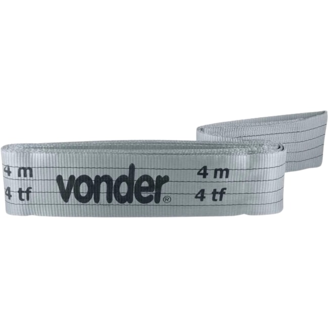 Cinta Plana sem fim (tipo anel) para Elevação de Cargas 7:1 4,0 M 4 tf Cinza 8014404120 VONDER-59e8d1ce-c511-41b0-8746-46627ae476c1
