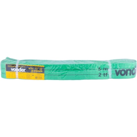 Cinta Plana sem fim (tipo anel) para Elevação de Cargas 7:1 5,0 M 2 tf Verde 8014502060 VONDER-c5df28b1-d059-43fd-9b98-94f8c6b26cd9