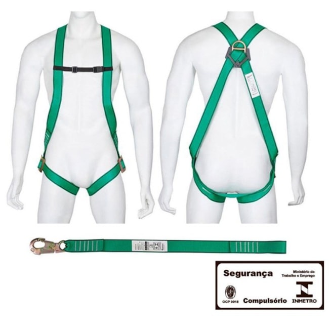 Cinto de Seguranca Paraquedista com Talabarte em Fita CG 750W CARBOGRAFITE-bc2306e5-e416-4339-b873-38959e67270e