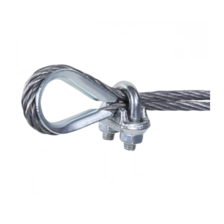 Clips Cabo Aço 8mm Zincado 8016 ROBUR-54a30fe8-b467-4619-ad4c-e114407e16f3