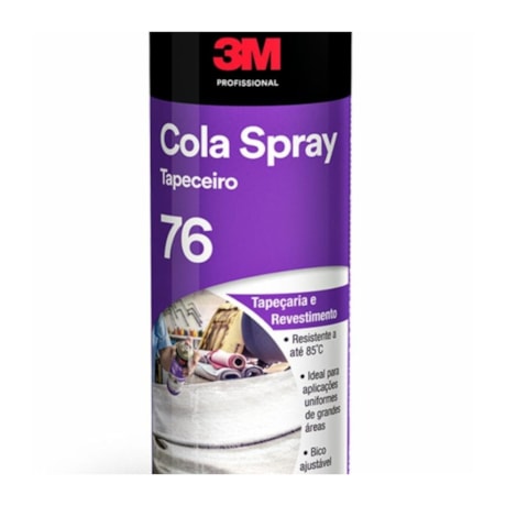 Cola em Spray para Tapeçaria Secagem Rápida SPRAY 76 3M-2da3614e-22c0-4156-83ba-d72657b55005