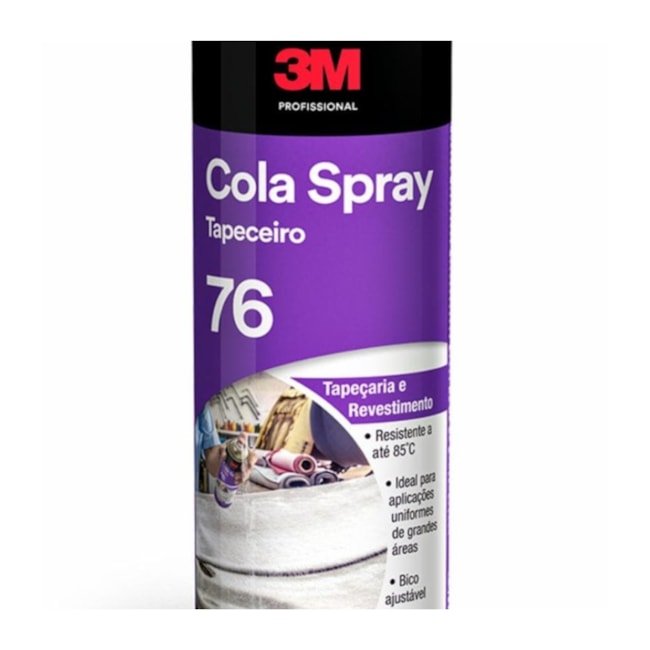 Cola em Spray para Tapeçaria Secagem Rápida SPRAY 76 3M-2bc81b13-48b7-4a61-aad4-7e6b1bd28f0d
