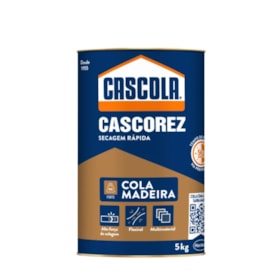 Cola para Madeira PVA 5kg Secagem Rápida CASCOLA CASCOREZ SECAGEM RAP LOCTITE