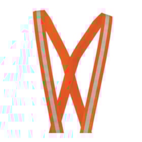 Colete Refletivo em X Laranja CG07 CARBOGRAFITE