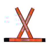 Colete Refletivo tipo X Laranja Diurno 423 BRASCAMP Colete Refletivo tipo X Laranja Diurno 423 BRASCAMP