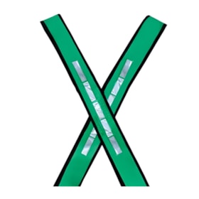 Colete Refletivo Tipo X Verde Noturno 432 BRASCAMP