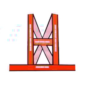 Colete Refletivo tipo XH Laranja 436 BRASCAMP