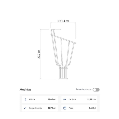 Colhedor de Frutas Pequeno Aço sem Cabo 77819121 TRAMONTINA-004e1bb0-c897-42e2-9318-fed55fa63526