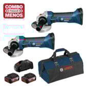 Combo 2 Esmerilhadeiras Angular 4.1/2" à Bateria 18V GWS 18V LI BOSCH Combo 2 Esmerilhadeiras Angular 4.1/2" à Bateria 18V GWS 18V LI BOSCH
