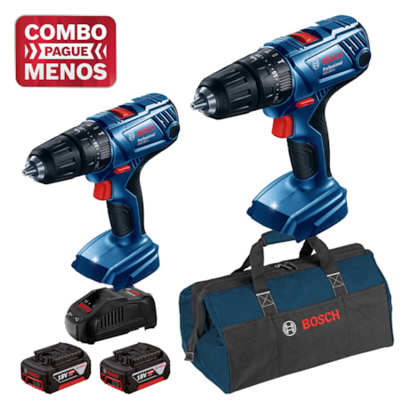 Combo 2 Furadeiras de Impacto a Bateria 1/2
