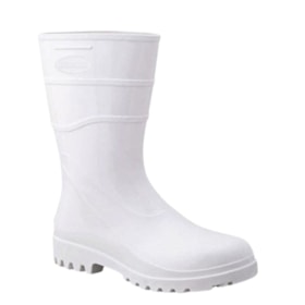 Combo Bota de PVC Cano Curto Branca N° 36 + Máscara Respiratória Descartável 3M