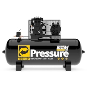 Combo de Compressor de Ar 15 Pés 175 Litros + Kit para Compressor PRESSURE