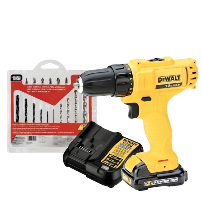 Combo DEWALT Furadeira Parafusadeira 3/8
