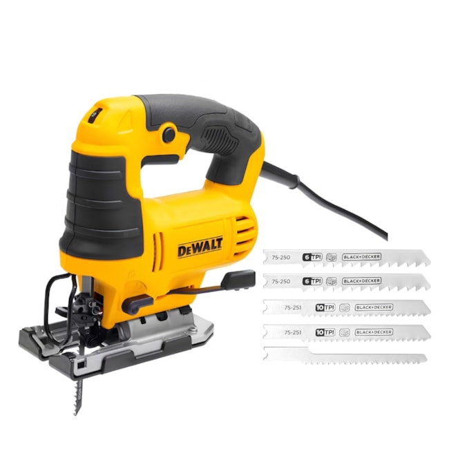 Combo DEWALT Serra de Tico Tico 130mm 650W DWE300 + Jogo de Lâminas para Madeira 5 Peças-724f0d3b-8fa2-4a37-9ab6-fa4e7fec7c6d