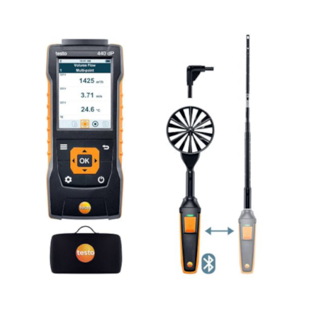 Combo Kit 1 para Fluxo de ar com Bluetooth Delta P 0563 4409 440 TESTO-78f1f923-77b1-40e1-b07f-db9a01034f1d