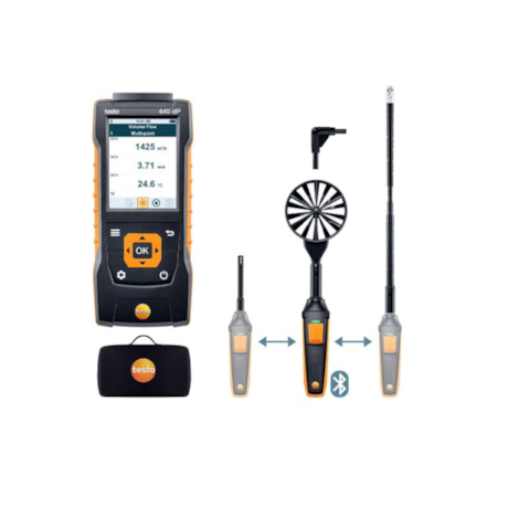 Combo Kit 2 para Fluxo de ar com Bluetooth Delta P 0563 4410 440 TESTO-e86e2729-d325-4eb8-a770-695fc656fe12