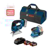Combo Lixadeira Orbital de Palma 113 x 105mm GSS 18V-10 + Serra Tico Tico 90mm GST 18 V-LI + Bolsa + 2 Baterias 18V e Carregador Rápido 4.0AH BOSCH Combo Lixadeira Orbital de Palma 113 x 105mm GSS 18V-10 + Serra Tico Tico 90mm GST 18 V-LI + Bolsa + 2 Baterias 18V e Carregador Rápido 4.0AH BOSCH