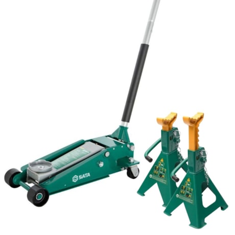 Combo Macaco Hidráulico Jacaré 2,5Ton ST97813SC + Cavalete 2Ton com 10 Posições STAE5825L SATA-4e0051bf-8862-4a2d-92e0-1ee0e74f1d53