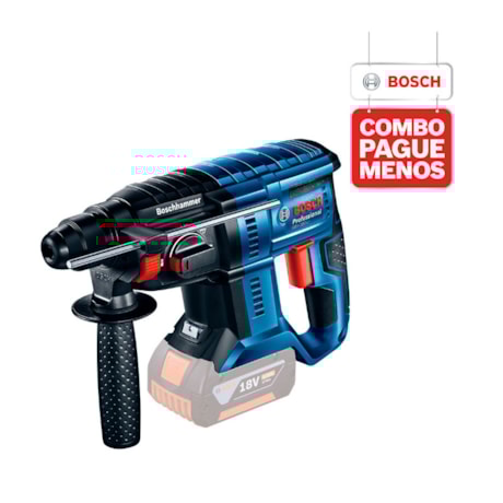 Combo Martelete Perfurador de Impacto 20mm GBH 180-LI + Lanterna Refletora GLI 18V-1900 + Bolsa + 2 Baterias 18V e Carregador Rápido 4.0AH BOSCH-271a48bb-7016-4cfb-8517-53f3a9ce4f66