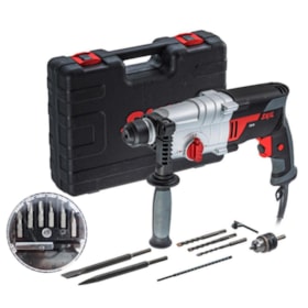 Combo Martelete Perfurador/Rompedor SDS Plus 750W + Maleta + Kit de Bits e Acessórios SKIL