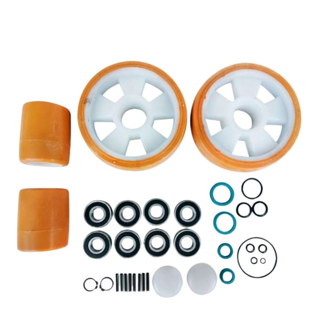 Combo Transpalete 680mm 2500Kg Simples Poliuretano + Kit de Rodas de Direção + Carga Simples Poliuretano e Vedação PALETRANS-77b8c98b-fc9d-449d-b7e4-4b3928d02a7f