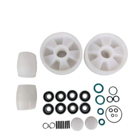 Combo Transpalete Manual 525mm 2500Kg Tandem de Nylon + Kit de Rodas de Direção + Carga Tandem Nylon e Vedação PALETRANS-c7695cf1-cde0-49eb-8e53-4100400f2c94