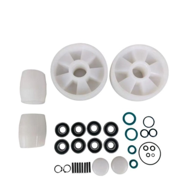 Combo Transpalete Manual 530mm 3.000Kg Tandem de Nylon + Kit de Rodas de Direção + Carga Tandem Nylon e Vedação PALETRANS-407a673d-2497-42b9-a172-71691837a85e