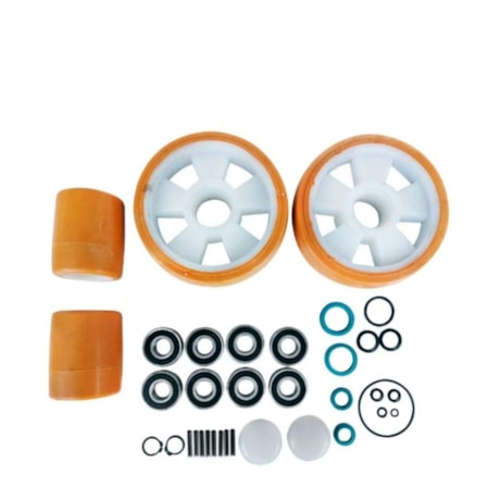 Combo Transpalete Manual 530mm 3.000Kg Tandem de Poliuretano + Kit de Rodas de Direção + Carga Tandem Poliuretano e Vedação PALETRANS-ed8cf142-bded-42c2-89c9-1894e2c4b4e8