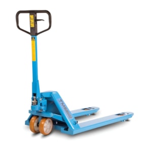 Combo Transpalete Manual 680mm 2.500Kg Tandem de Poliuretano + Kit de Rodas de Direção + Carga Tandem Poliuretano e Vedação PALETRANS