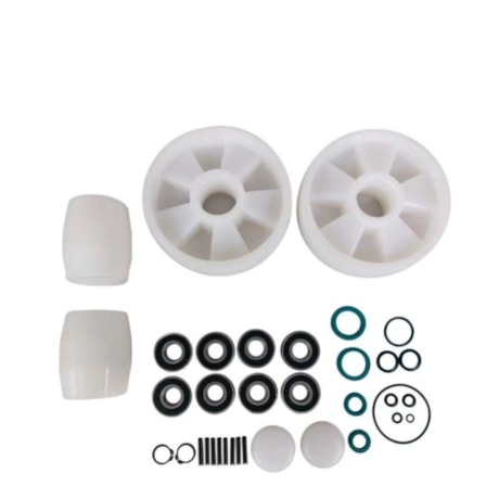Combo Transpalete Manual 680mm 2500Kg Tandem de Nylon + Kit de Rodas de Direção + Carga Tandem Nylon e Vedação PALETRANS-464e5b57-c495-42f7-8e94-754fbb29d1f0