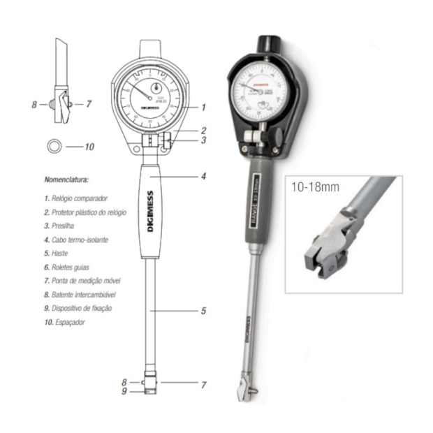 Comparador de Diâmetro Interno 18 a 35mm 130.558 DIGIMESS-1582297a-dfd1-4106-aeb8-a22a1bb2f558