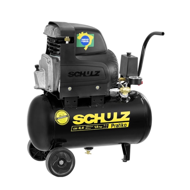 Compressor 6.6PÉS 20LTS Pratiko 120LBS Monofásico CSI-6,6/20L SCHULZ-fbdf0ee2-6573-412a-a553-d766d95852ff