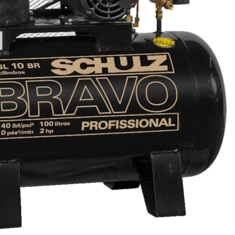 Compressor de Ar 10 Pés 140 PSI 100 Litros 110/220V Monofásico CSL10BR/100L SCHULZ-1484a460-4299-43d0-ae3c-1497e549d0ab