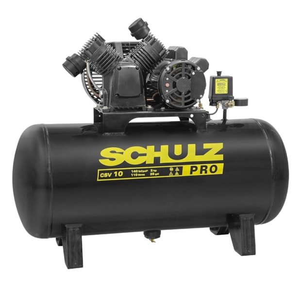 Compressor de Ar 10 Pés 140 PSI 110 Litros Pistão Monofásico 220V CSV10/110 PRO SCHULZ-0b3a49d1-c22c-4c03-8d8b-7b11277edf15