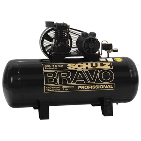 Compressor de Ar 15 Pés 140 PSI 183 Litros 110/220V Monofásico CSL15BR/200L SCHULZ-9c1d760e-60a9-4a03-81a4-83567e0b4566