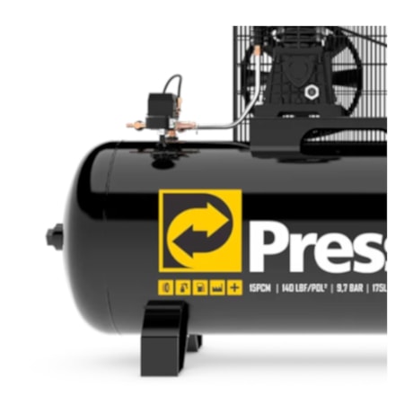 Compressor de Ar 15 Pés 175 Litros 140 Libras Monofásico Bivolt STORM 450 PRESSURE-cfefb648-90c8-4c64-8fe9-e6aed432a3da