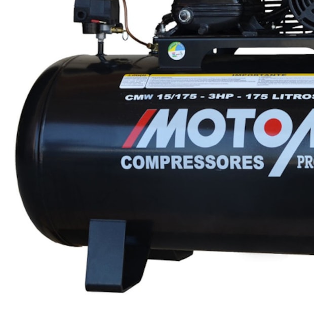 Compressor de Ar 15 Pés 175L 140Lbs Monofásico 220V CMW-15/175 MOTOMIL-216533f9-5e55-4ce9-8c89-8b732440eb3e