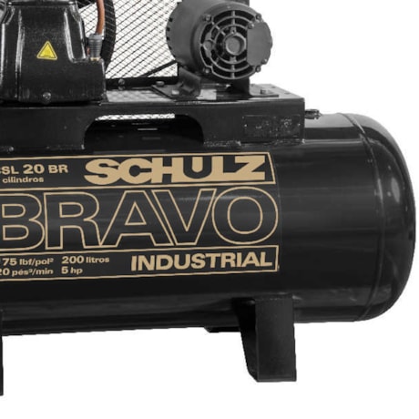 Compressor de Ar 20 Pés 175 PSI 200 Litros 220/380V Trifásico CSL20BR/200 SCHULZ-d515cded-20ea-4184-ade6-c7129b2f560a