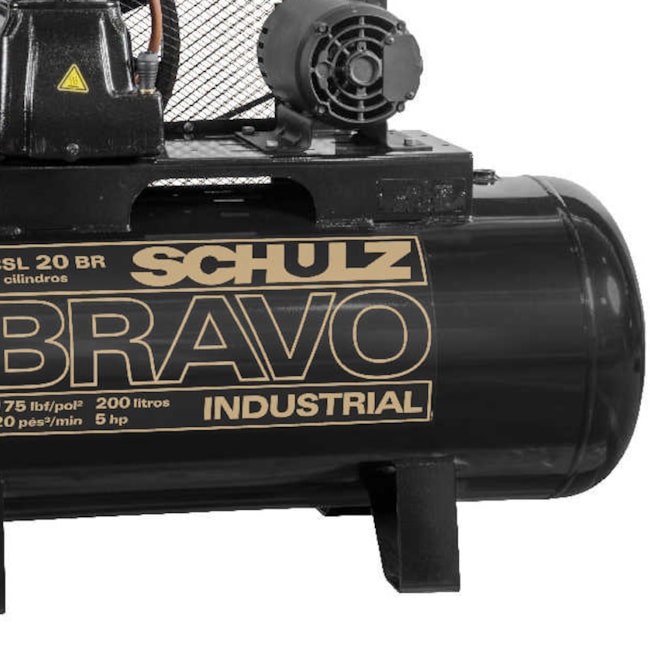 Compressor de Ar 20 Pés 175 PSI 200 Litros 220/380V Trifásico CSL20BR/200 SCHULZ-09d570f4-f75f-458a-a9c2-3464336ab725